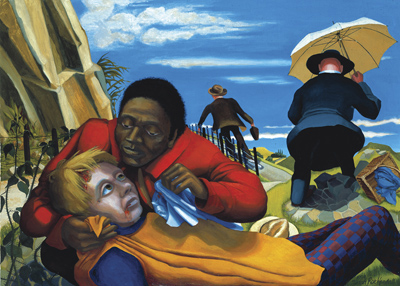 The Good Samaritan," artwork by Dinah Roe Kendall