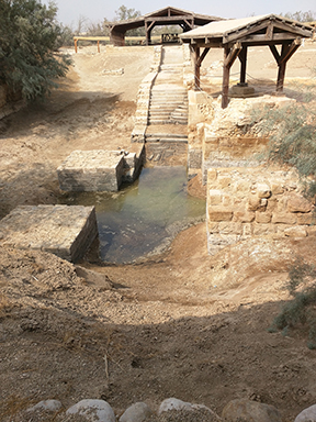 Vision 2017 Tomshack 3 Baptismal Site Desert Discernment The Jordan River at Bethany Beyond the Jordan, where John the Baptist baptized Jesus.
