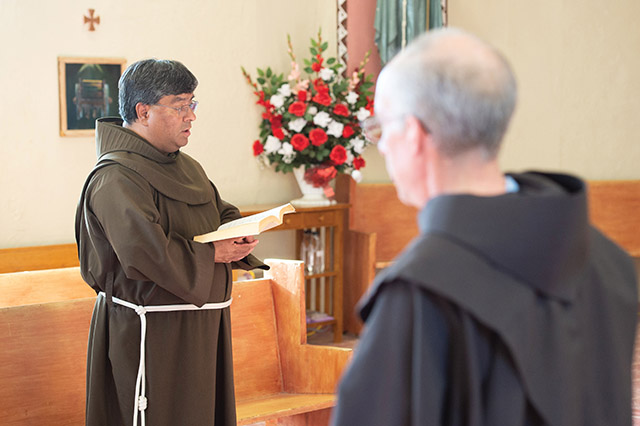 Vision 2021 Schuck Scheiber 9 A day in the life of a Franciscan missionary The friars typically gather for morning and evening prayer six days a week.